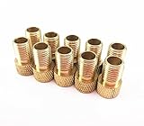 Yueton 10pcs Copper Presta to Schrader Converter Car Valve Adapter Bicycle Bike Tube Pump Air Compressor Tools