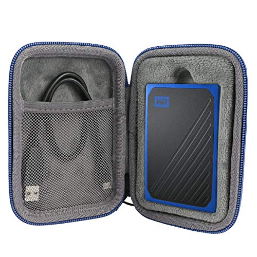 co2crea Hard Travel Case for WD My Passport Go Cobalt SSD 500G / 1TB