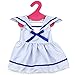Banne Park Rids 18 Inches Simulation Navy New Bitty Princess Baby Doll's Clothes