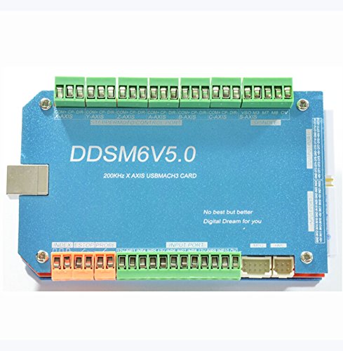 New CNC 6 Axis USB Mach3 Card Controller Breakout Interface Board Driver 200khz