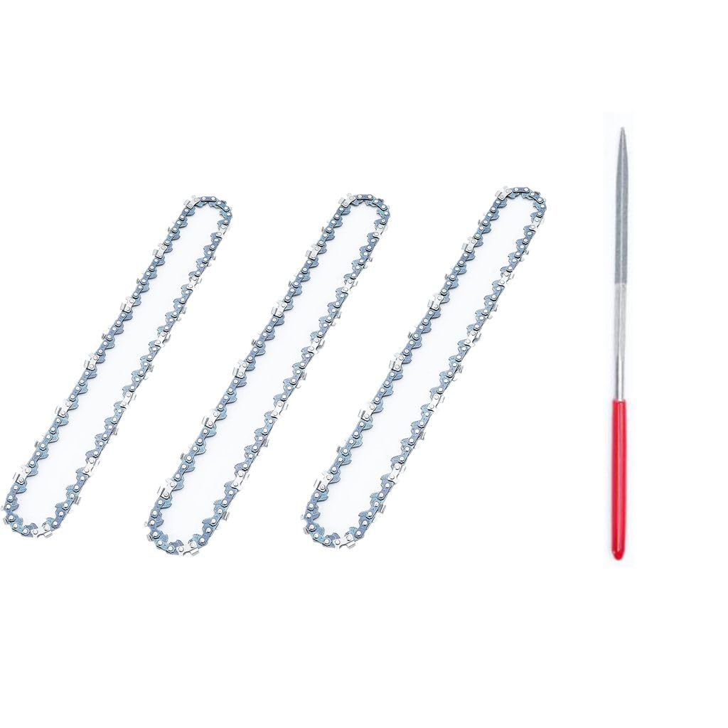 Photo 1 of Takuoo 8 Inch Mini Chainsaw Chain Replacement, 3 Pcs Chain Saw Chains for Cordless Electric Portable Mini Chainsaw, Replacement Chains for Battery Powered Handheld Chainsaw (47 Drive Links)