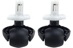 RINAKOU 2 Pack Replacement Front Wheel Compatible With Shark R85 RV850 RV850BRN RV850WV S87 RV851WV RV700_N RV720_N RV750_N Robtic Vacuum Cleaner Accessories (2 Pack)