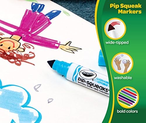 Crayola Pip-Squeaks Mini Washable Felt Tip Colouring Pens, Pack of