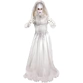 Haunted Hill Farm 5.5-Ft. Double Face Bride Halloween Animatronic