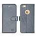 OCASE iPhone 6S Case [Free Screen Protector Included] Leather Flip Wallet Case for iPhone 6 / 6S Devices - Gray