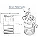SooFoo E27 Medium Light Socket, Metal Shell Edison Retro Pendant Lamp Holder For Lamp Socket And Fixture Replacement, Industrial Vintage DIY Projects, 6 Pack (Plastic)