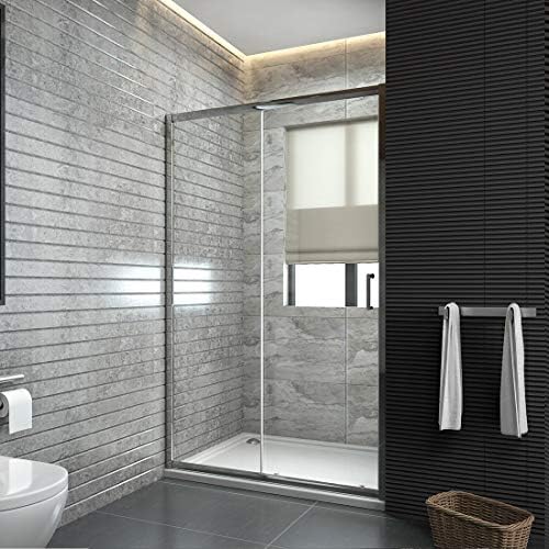 1100mm Sliding Shower Door 6mm Easy Clean Glass Reversible Shower Enclosure Cubicle Door