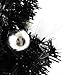 12inch Mini Desk Top Table Top Decorated Christmas Tree with Bows & Baubles Ornaments Decorations, Black
