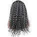 Dreambeauty 13X4 Lace Front Human Hair Wig Deep Curly 100% Brazilian Virgin Remy Human Hair Glueless Lace Front Wig with Baby Hair for Black Women Natural Black Color 16 inch