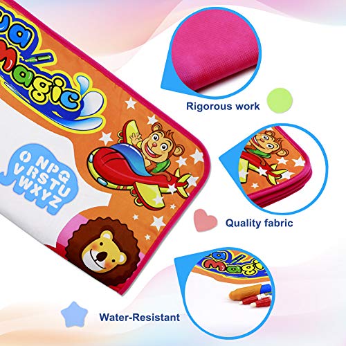 image for MOKOQI Aqua Magic Doodle Mat - Water Drawing Mat for Kids, Color Paint