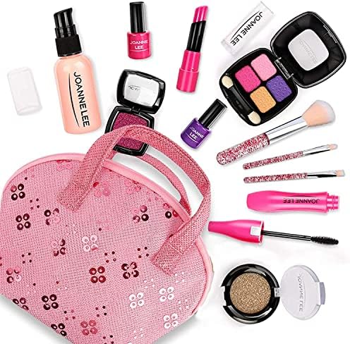 Labymos Pretend Makeup Kit for Girls, Beauty Basic Kids Makeup Set