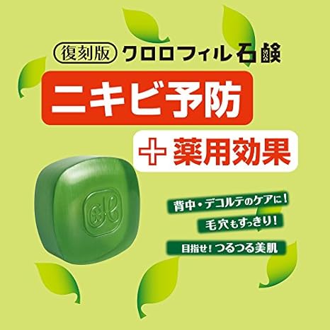 Amazon クロロフィル石鹸 復刻版 85g 医薬部外品 黒龍堂 洗顔せっけん 通販