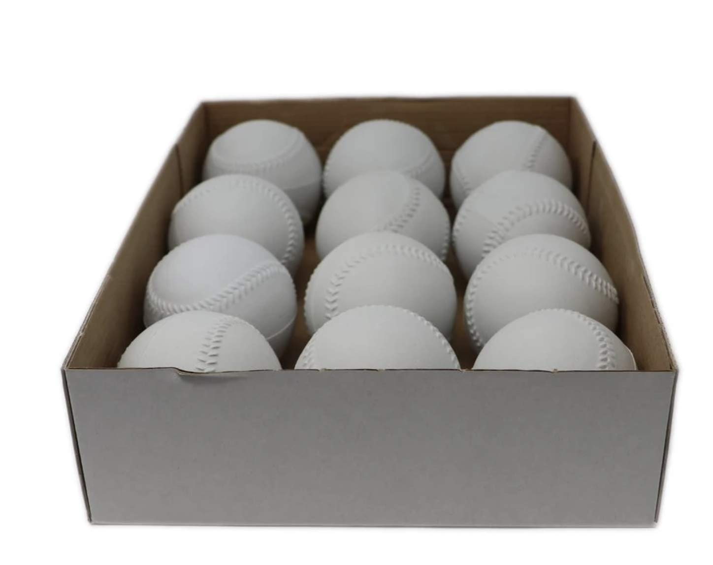 BARNETT A-122 rubber foam baseball ball for pitching machine, size 9", white, 1 dozen