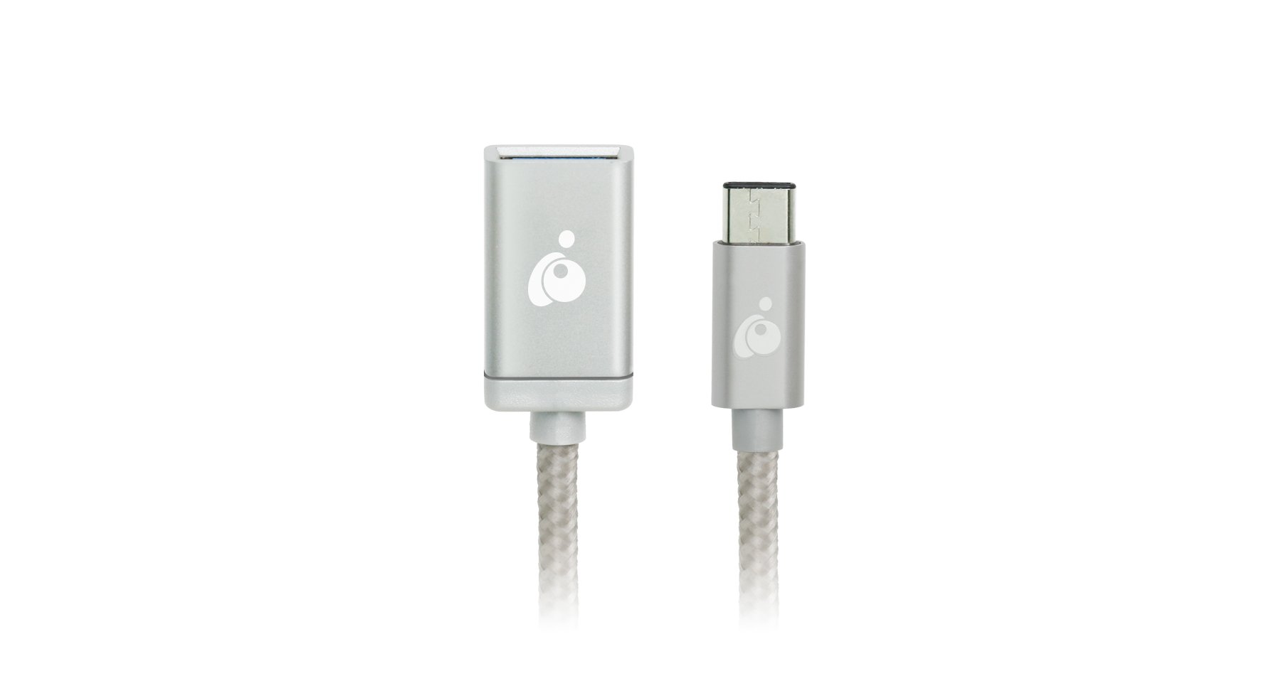 IOGEAR Charge & Sync USB-C to USB Type-A Adapter, Silver, G2LU3CAF10-SIL