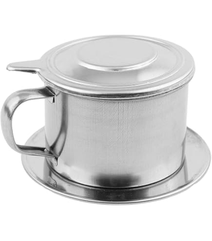 2 Filtres à Café Vietnamiens En Acier Inoxydable - Dripper Réutilisable Et Lavable - Pour Café Traditionnel - 5