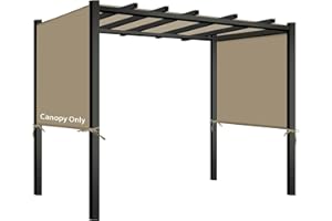 Universal Canopy Cover Replacement for 17x6.8 Ft Outdoor Pergola Structure, Garden Pergola Shade for Gazebo Patio Porch Balco