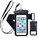 Yomole oki98i Waterproof Case, Cell Phone Universal Dry Bag Pouch with Headphone Jack for Apple iPhone 7/6 Plus/Samsung S8 etc. Smartphone Devices, Black
