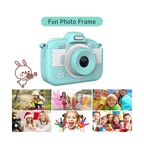 Kinderkamera Digital Kamera, Vannico Touch Screen Kinder Selfie Mini HD Kamera Mädchen Jungen, Digitalkamera für Kinder… – Bild 4