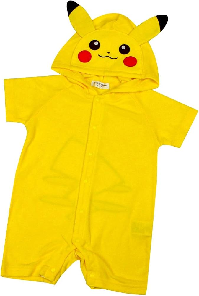 Amazon Co Jp カーバーオール ポケモン ピカチュウ ポケットモンスター 変身なりきり ロンパース Yp 90cm ピカチュウ 服 ファッション小物