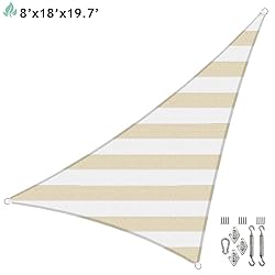 SunnyRoyal 8'x18'x20' Heavy Duty Sun Shade Sail