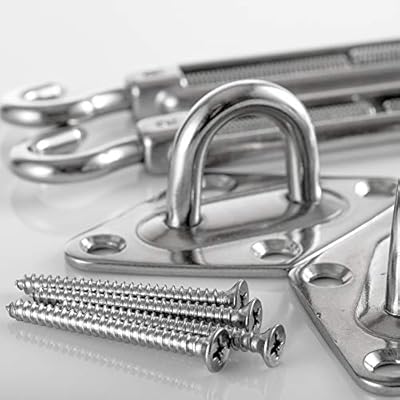 Sun Shade Sail Installation Hardware Kit 40 Piece Anti Rust