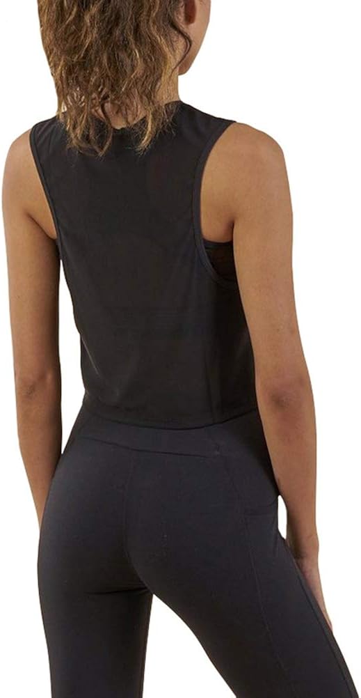 Mippo Women's Crop Top Workout Shirts Loose Flowy Muscle Tank Athletic Crop Tank Top at  Women’s Clothing store