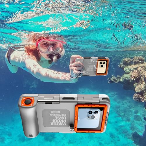 Shellbox Waterproof Smartphone Pouch IPX8 Waterproof Phone Pouch Compatible with iPhone 17e 17 Pro 17 Air 17 Pro Max 16 15 14 13 Pro Max Samsung S26 S26 Plus S25 S24
