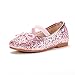 DREAM PAIRS Girl's Toddler/Little Kid/Big Kid Belle_01 Mary Jane Glitter Ballerina Flat Shoes