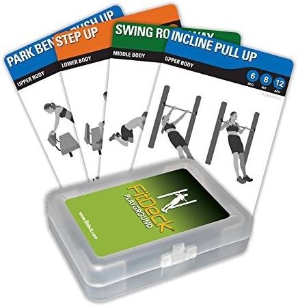 Fitdeck Exercise Playing Cards for Guided Workouts, Playground
