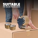1ABOVE Brown Packing Tape 3 Rolls 48mm x 66m 54 micron Heavy Duty view 4
