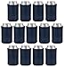 Neoprene Can Sleeves - Pack of 13 Blue Plain Beer and Soda Can Cooler Covers Fit 12 oz Cans and 12 to 16 oz Glass & Aluminum Bottles by Impirilux