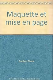 Maquette et mise en page