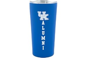 Decorvo University of Kentucky Alumni Tumbler - Blue Double Walled Insulated Travel Thermos with Slide Lid - 18 oz