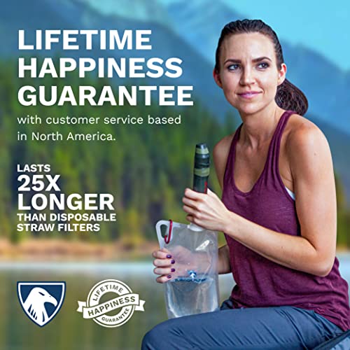 Survivor Filter Squeeze Kit Water Purifier Survival Straw with