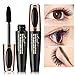4D Silk Fiber Eyelash Mascara Cream, Premium Black Waterproof Eyelash Extension Newest Eye Makeup cosmetic with 1 Eyelash Brush (black1)