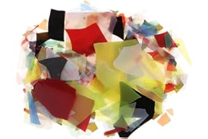 Deevoka 90 COE Fusible Glass Confetti Fusing Glass Jewelry DIY Millefiori 28g