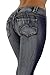 Five Style FV7-91111S – Colombian Design, Butt Lift, Levanta Cola, Skinny Jeans in Washed Dark Blue Size 7