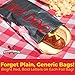 Grease-proof, Warming Foil Hotdog Wrapper Bags 50pk. Classic HotDog Bags in Aluminum Wrap, Keep Hot Dog Warm and Fresh. Super Durable Perfect Party Supplies for Carnival, Fundraiser, Concession Stand