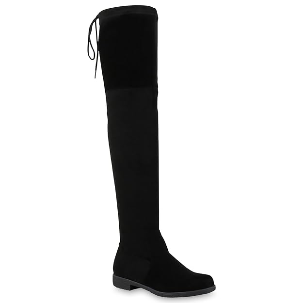 Stiefelparadies Damen Stiefel Overknees Übergrößen Flandell