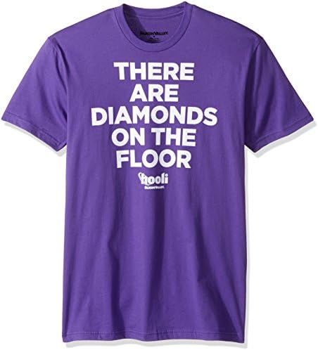 Silicon Valley Men's Big and Tall Hooli Quote There are Diamonds Graphic Tee, Purple, 3XL