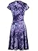 Adreamly Women's Crossover V Neck Cap Sleeve Fit and Flared Wrap Dress