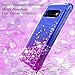 GPNP Case for Samsung Galaxy S10 Plus,Galaxy S10+ Case,Gradient Quicksand Floating Four Reinforced Corners TPU Bumper Cushion Protective Shockproof Phone Cover for Girls Women 6.4 Inch,Blue/Purple