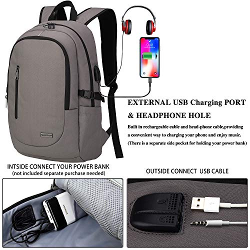Travel Laptop Backpack Business WaterResistant AntiTheft Computer