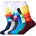 Mens Heavy Thick Wool Socks - Soft Warm Comfort Winter Crew Socks (Pack of 3/5),Multicolor,One Size 7-12