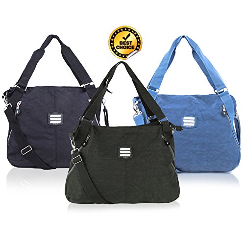 Crossbody-Bags-for-Women-Large-Tote-Nylon-Lightweight-Travel-Purse-Multi-Pocket-Shoulder-Bag-Handbags