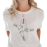 Custom Mom Shirt withd Kid's Names, for Mom, Grandma Shirt, Personalized Mama Shirt from Daughter and Son, Birthday Tshirt for Grandma or Mom