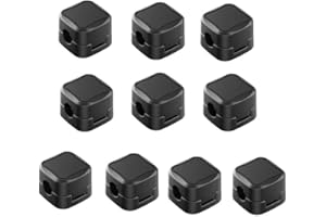 Cable Organizers 10-Pack Cord Clips Wire Holders for Desk Car Home Office Use