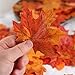 Factory Direct Craft Package of 120 Fall Colored Maple Leaves for Crafting, Events, and Embellishing