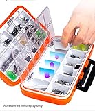 LESOVI Fishing-Lure-Boxes-Bait Tackle-Plastic-Storage, Small-Lure-Case, Mini-Lure-Box for Vest, Fishing-Accessories Boxes Storage Containers