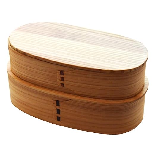 Homyl - Fiambrera de Madera de Doble Capa para microondas y ...